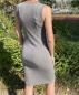 Preview: Damen Kleid 100% Baumwolle gerippt