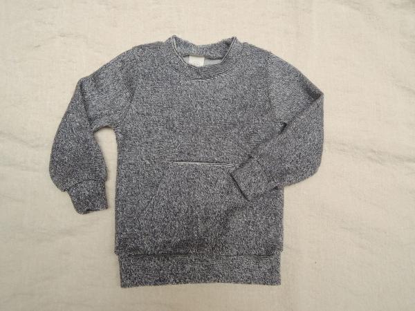 Sweat-Shirt mit Kängurutasche aus feinem Baumwoll-Frottee