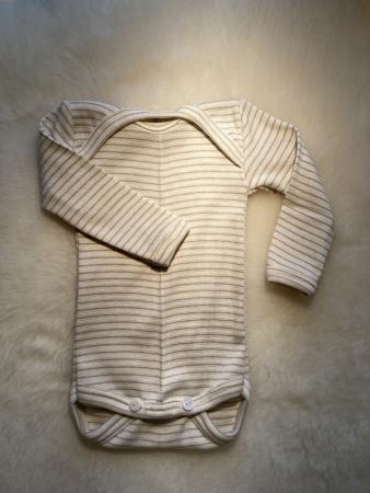 Body Wolle-Baumwolle-Seide geringelt