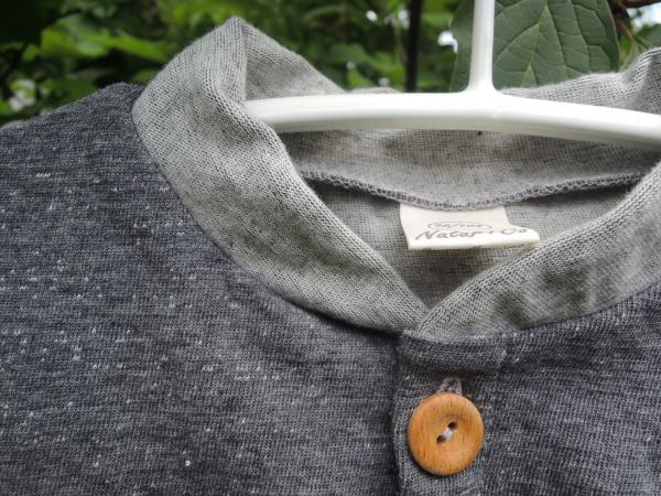 Preview: Sweat-Shirt Jacke 2-farbig, Dunkel-Hellgrau