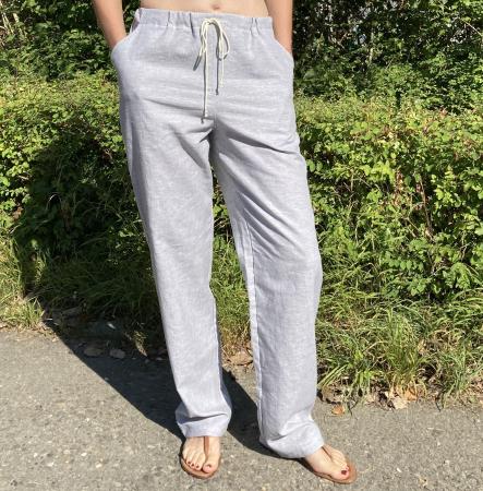 Freizeithose (Schlupfhose) aus Leinen und Baumwolle