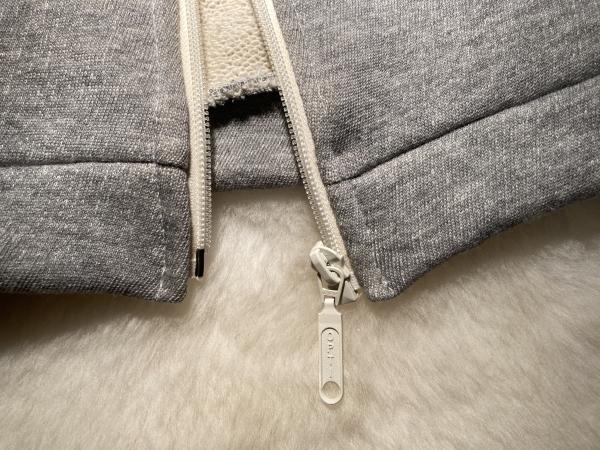 Baumwoll-Sweatjacke mit Reißverschluss