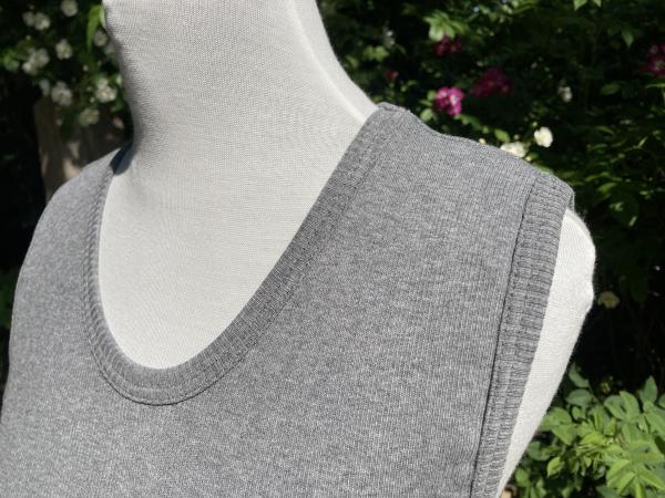 Preview: Damen Kleid 100% Baumwolle gerippt