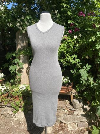 Damen Kleid 100% Baumwolle gerippt