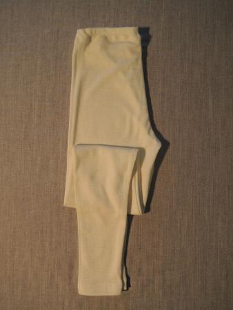 Leggins  Wolle/Seide naturweiss