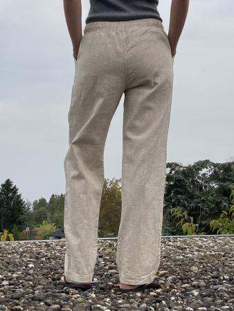 Preview: Freizeithose (Schlupfhose) aus 100% Leinen