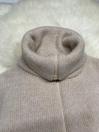 Troyer (Seebär) Schurwolle, beige-camel