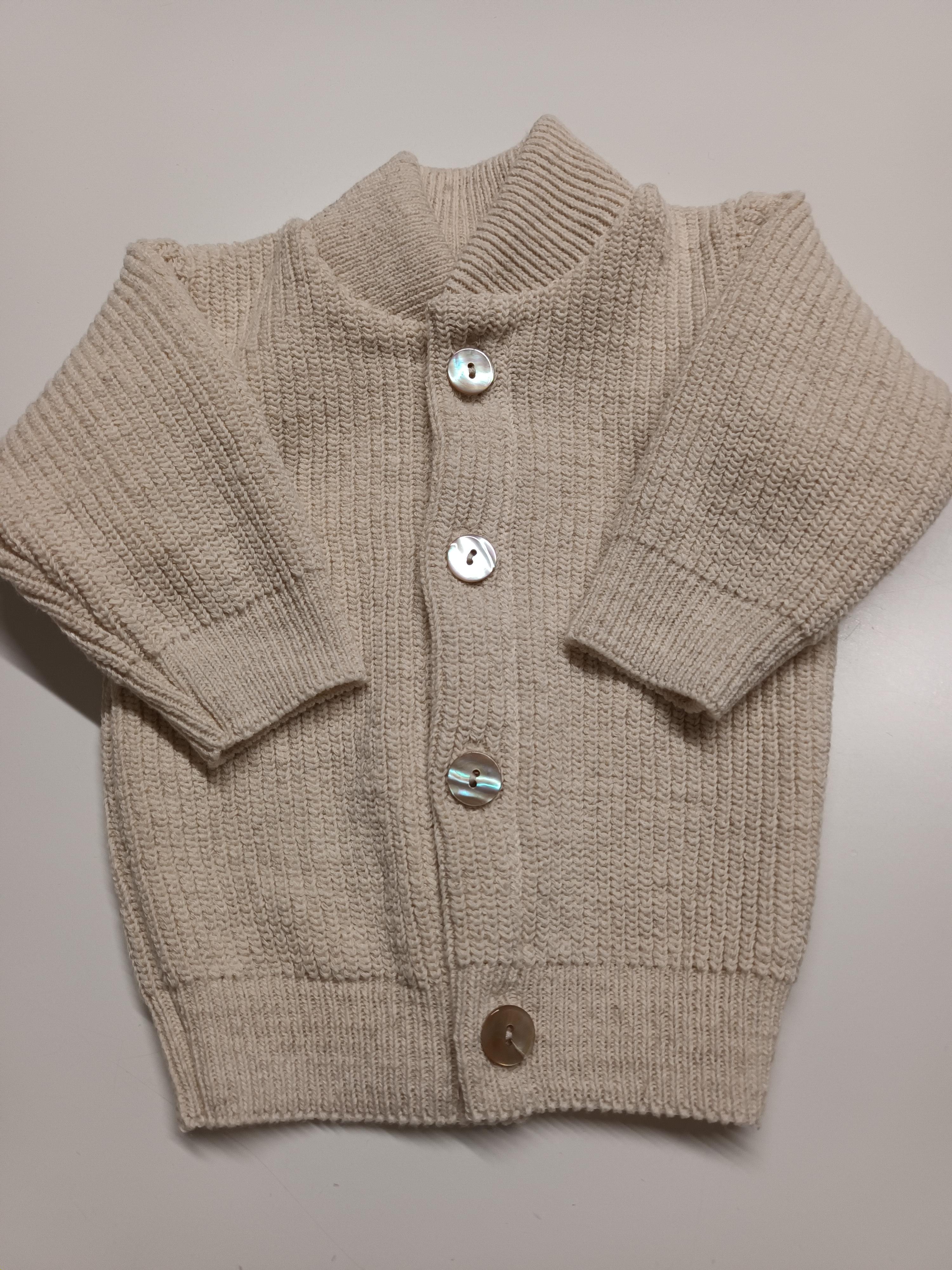 Natur Co – Naturkleidung Strickjacke, Baumwolle-Leinen