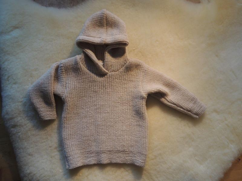 Baby Kapuzenpulli Camelbraun/ beige