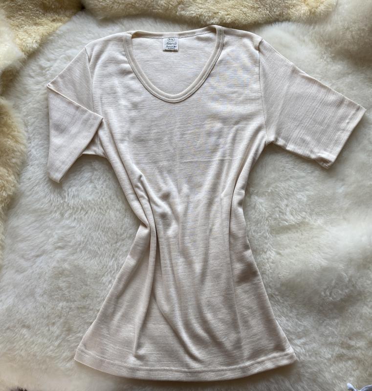 Unterhemd Halbarm Baumwolle-Bambus