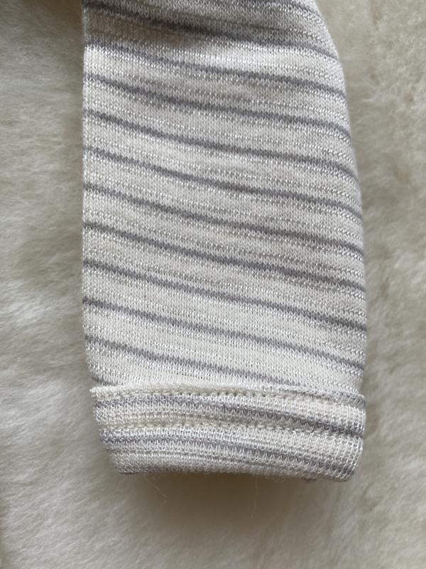 Body Wolle-Baumwolle-Seide geringelt