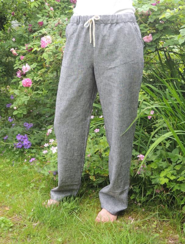Freizeithose  aus 55% Leinen, 45% Baumwolle