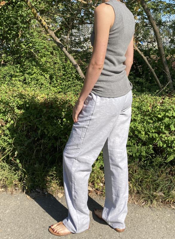 Freizeithose (Schlupfhose) aus Leinen und Baumwolle