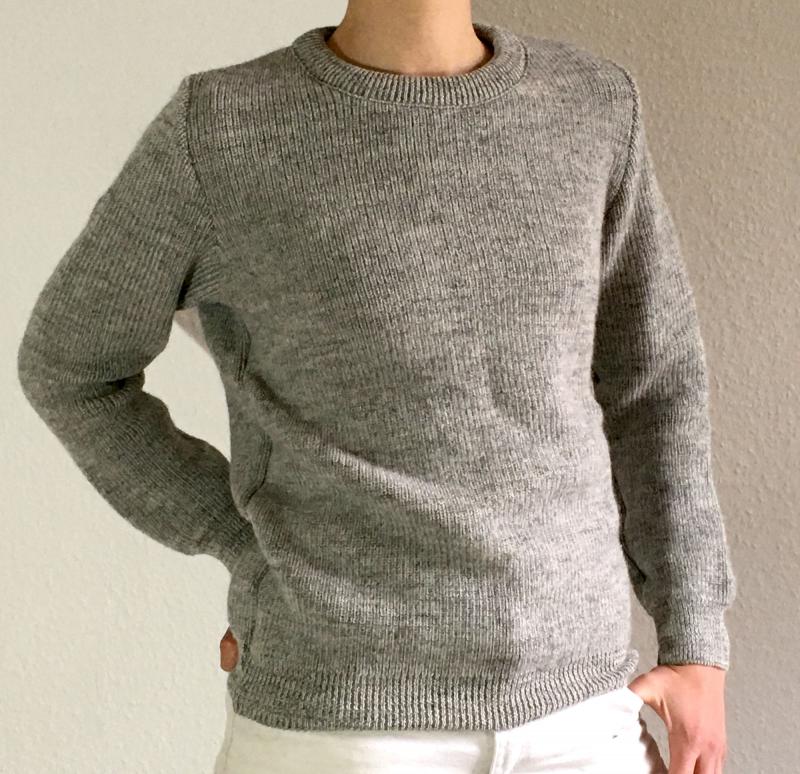 Wollpullover Grau