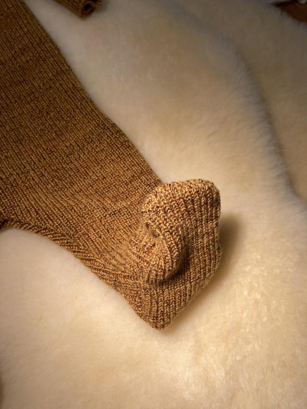 Overall - Wolle - Herbsfarben - mit Fuß - Gr. 62/68