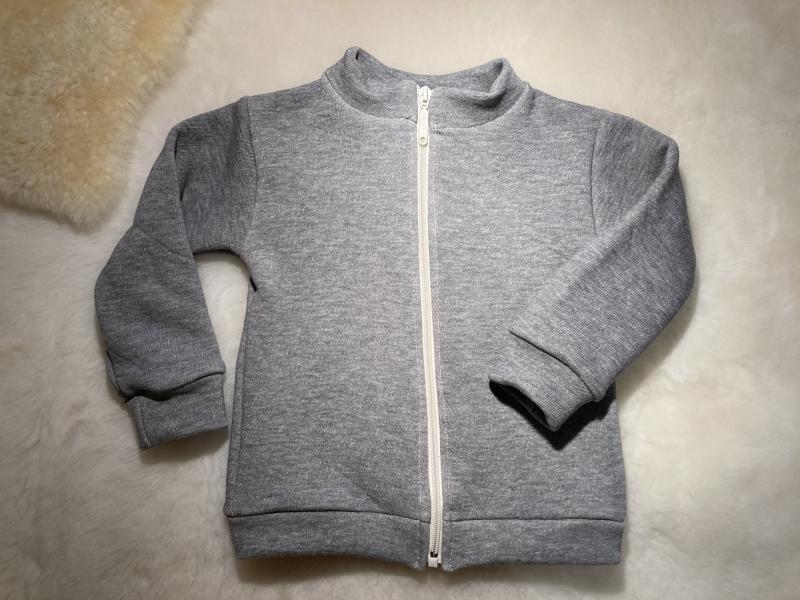 Baumwoll-Sweatjacke mit Reißverschluss