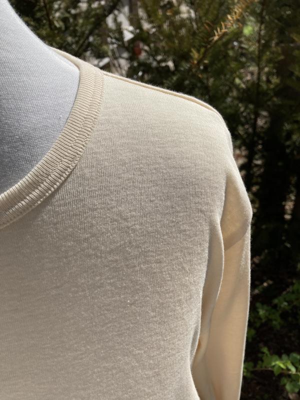 Langarm-Nachthemd, 70% Baumwolle- 30% Cashmere