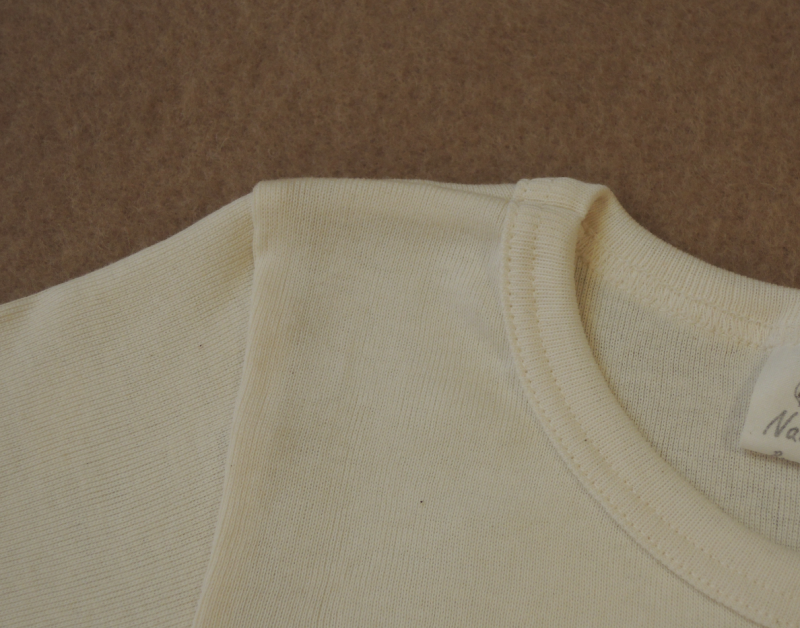 Herren-Langarm  Unterhemd  Bio - Baumwolle
