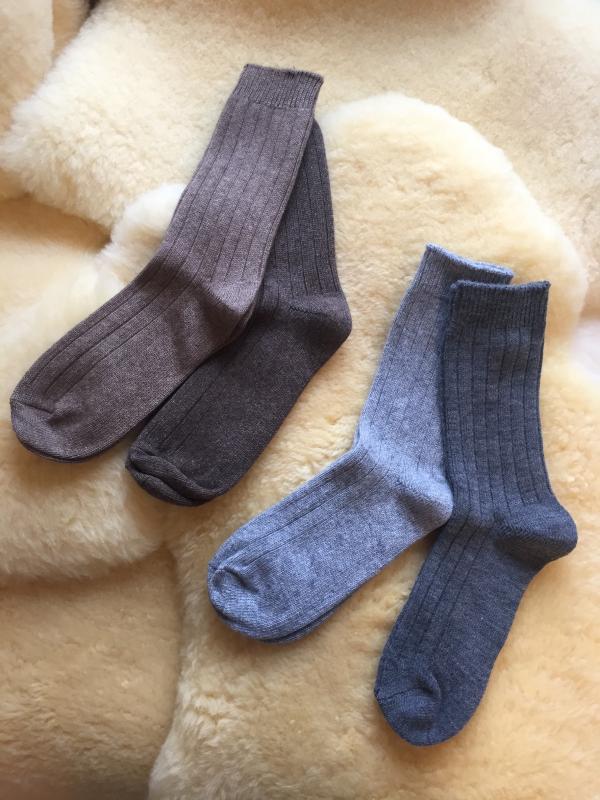 Doppelpack: Flauschige Lammwoll-Socken - schön feste Qualität