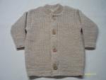 Kinder Wollstrickjacke Camelbraun